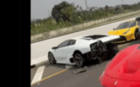 Konvoi Supercar di Tol Kunciran Berakhir Mengerikan, Lamborghini Murciélago Remuk